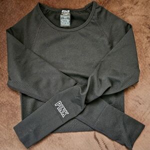 PINK - Cropped Long Sleeve Top